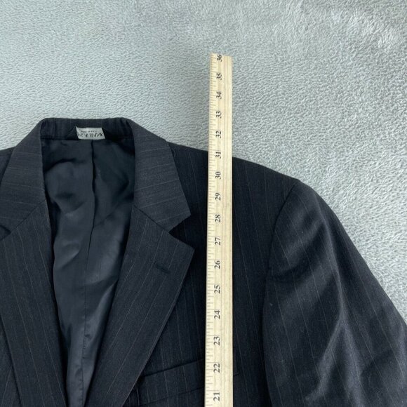 Jos. A. Bank Mens Dark Pinstripe Wool Blazer Size 42R - 2151 - Picture 2 of 10
